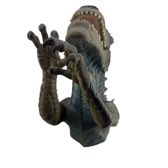 Vintage 1998 Toho Large Rubber Godzilla Hand Puppet Resaurus Co Working Sound - Picture 4 of 10